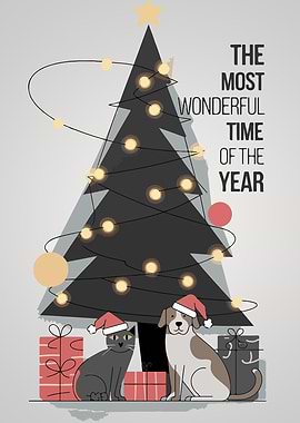 Christmas Cat & Dog