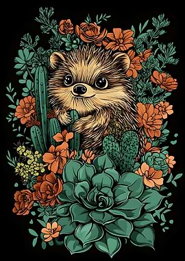 Hedgehog in Bloom