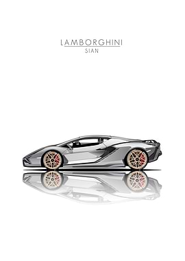 Lamborghini Sian Side View