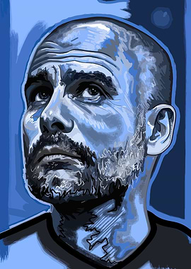 Pep Guardiola Portrait