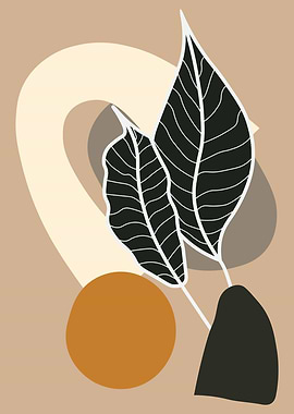 Abstract Leaf Art Print