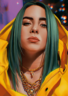 Billie Eilish Digital Portrait