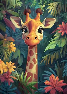 Giraffe in Jungle