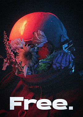 Flowers and Helmet