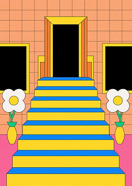 Colorful Retro Staircase