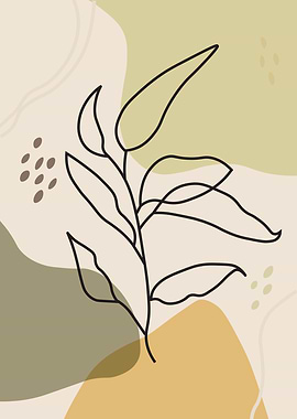 Abstract Plant Art Print