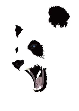 Angry Panda Illustration