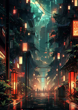 Cyberpunk Cityscape