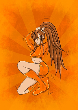 Super hero anime girl