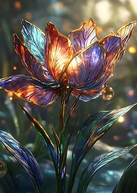 Glass Flower Bloom