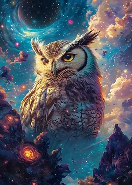 Cosmic Owl and Planet Space