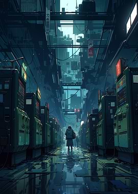 Cyberpunk Alleyway