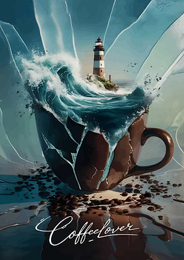 Lighthouse in a Coffee Cup