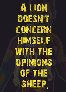 Messi Lion Quote