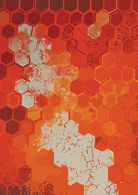 Abstract Hexagon Pattern