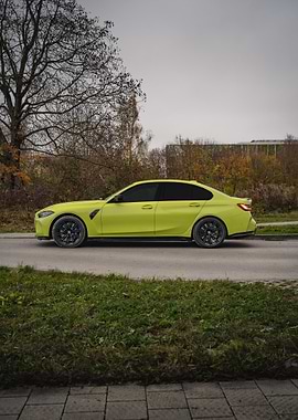 BMW M3 Competition Sao Paulo Yellow Side