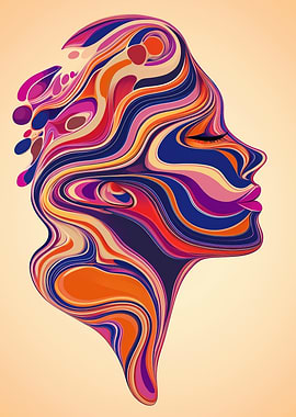 Abstract Woman Portrait