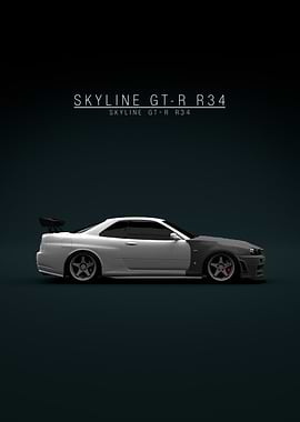 Nissan Skyline R34 V-spec Performance - Green Tint