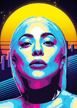 Lady Gaga Retro 80s
