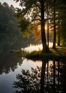 Sunrise Lake Reflections