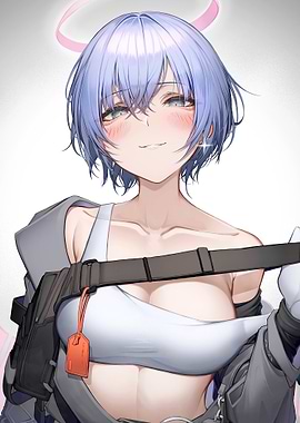 Anime Girl with Halo