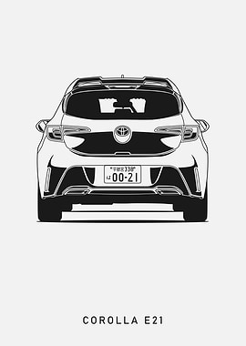 Toyota Corolla E21 Rear View