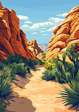 Red Rock Canyon Nevada Art