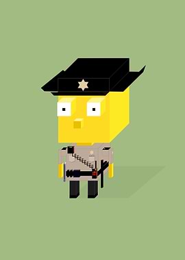 Sheriff Character Pixel Art