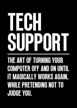 Tech Support Funny Definition