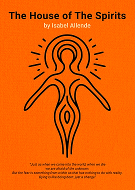 The House of The Spirits Minimalist Book Cover