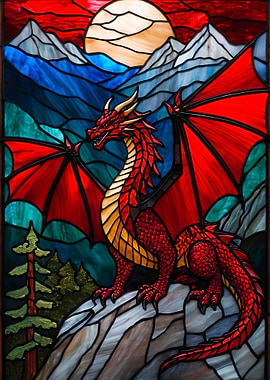 Stained Glass Dragon