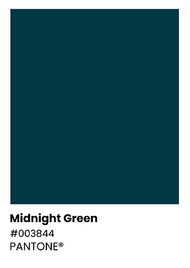 Pantone Midnight Green