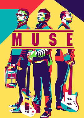Muse Band Pop Art