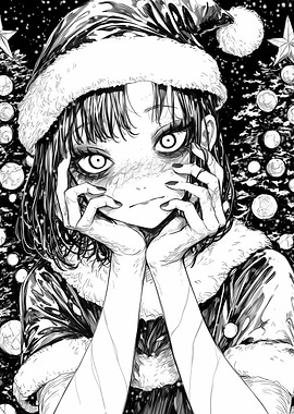 Creepy Christmas Girl