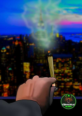 Grizzly Slaps Cityscape