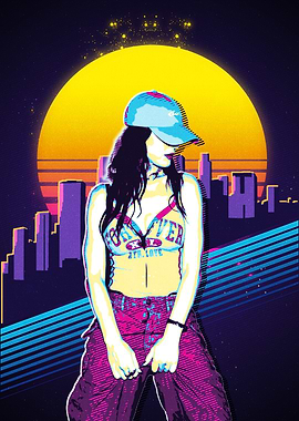 Katy perry retro art