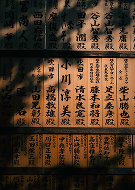 Japanese Wooden Plaques