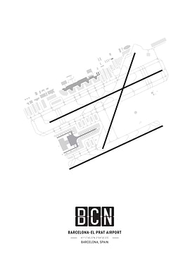 Barcelona Airport Map