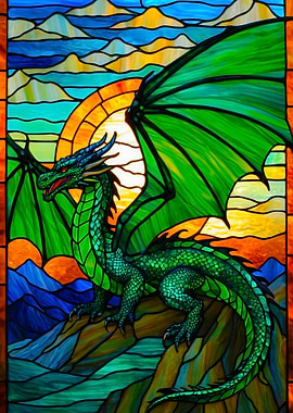 Stained Glass Dragon