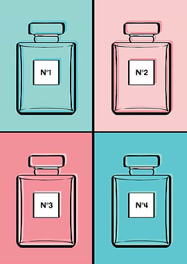 Four Perfume Bottles