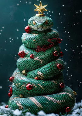 Snake Christmas Tree
