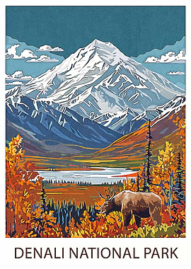 Denali National Park Poster