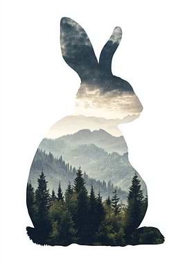 Rabbit Mountain Silhouette