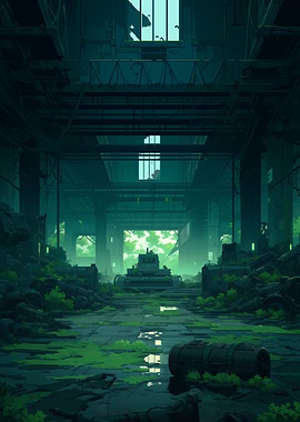 Abandoned Factory Overgrown