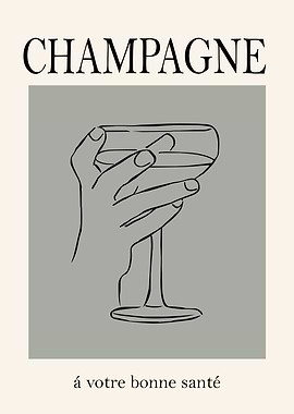 Champagne Toast Illustration