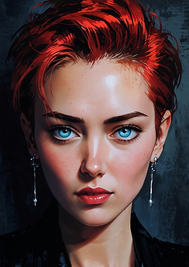 Redhead Woman Portrait