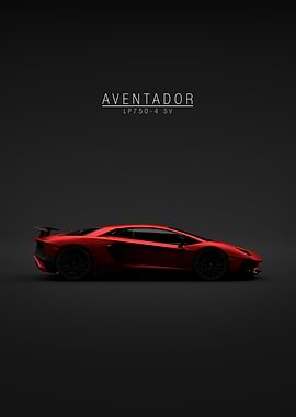 2016 Lamborghini Aventador lp750-4 SV - Red