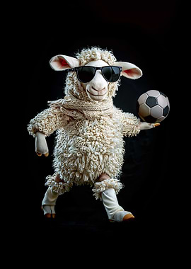 Sheep with Soccer Ball