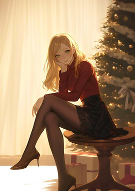 Sexy Anime Girl Christmas