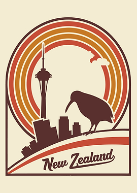 New Zealand Retro Design